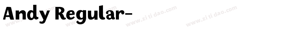 Andy Regular字体转换